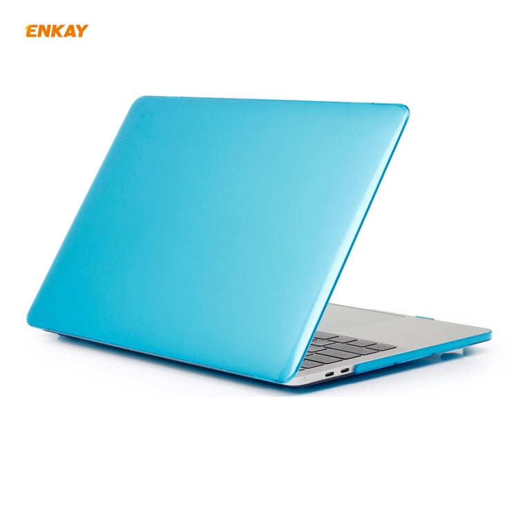 ENKAY 3 em 1 capa protetora cristal para portátil + película de teclado TPU versão UE + conjunto de tampas anti-poeira para MacBook Pro 16 polegadas A2141 (com Touch Bar), para MacBook Pro 16 polegadas A2141 (com Touch Bar)