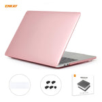 ENKAY 3 em 1 capa protetora cristal para portátil + película de teclado TPU versão UE + conjunto de tampas anti-poeira para MacBook Pro 16 polegadas A2141 (com Touch Bar), para MacBook Pro 16 polegadas A2141 (com Touch Bar)