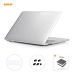 ENKAY 3 em 1 capa protetora cristal para portátil + película de teclado TPU versão UE + conjunto de tampas anti-poeira para MacBook Pro 16 polegadas A2141 (com Touch Bar), para MacBook Pro 16 polegadas A2141 (com Touch Bar)