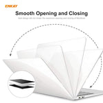 ENKAY 3 em 1 capa protetora cristal para portátil + película de teclado TPU versão UE + conjunto de tampas anti-poeira para MacBook Pro 16 polegadas A2141 (com Touch Bar), para MacBook Pro 16 polegadas A2141 (com Touch Bar)