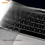 ENKAY 3 em 1 capa protetora cristal para portátil + película de teclado TPU versão UE + conjunto de tampas anti-poeira para MacBook Pro 16 polegadas A2141 (com Touch Bar), para MacBook Pro 16 polegadas A2141 (com Touch Bar)