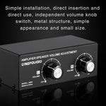 B050 Controlador Passivo de Ajuste de Volume para Altifalantes, Ajuste Independente de Volume para Canal Esquerdo e Direito, 150W por Canal, B050