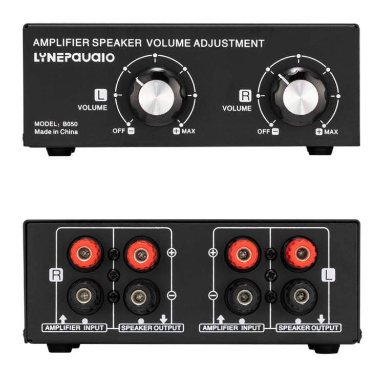 B050 Controlador Passivo de Ajuste de Volume para Altifalantes, Ajuste Independente de Volume para Canal Esquerdo e Direito, 150W por Canal, B050