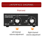 B050 Controlador Passivo de Ajuste de Volume para Altifalantes, Ajuste Independente de Volume para Canal Esquerdo e Direito, 150W por Canal, B050