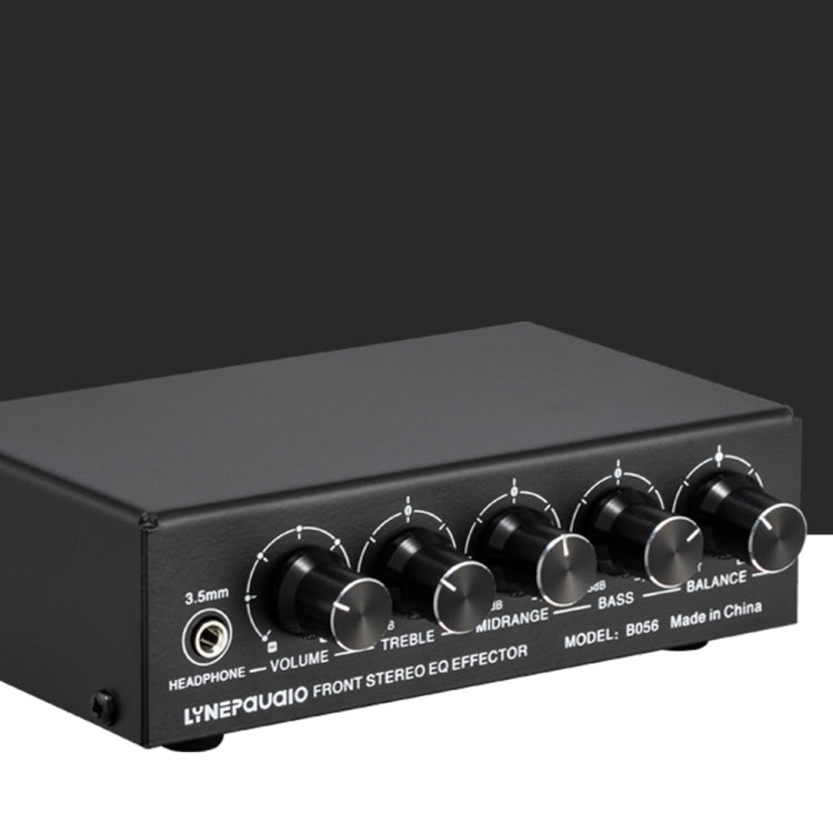 Misturador de 3 Canais Amplificador Estéreo Frontal Ajustador de Graves / Médios / Agudos, Alimentação USB 5V, Ficha US, B056