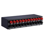 Comutador de Som Amplificador de Potência 2-em-4 Saídas B032, Qualidade de Som Sem Perdas, 300W Por Canal, Distribuidor Comutador Comparador com Função de Monitorização de Auscultadores / Entrada de Áudio, B032