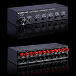 Comutador de Som Amplificador de Potência 2-em-4 Saídas B032, Qualidade de Som Sem Perdas, 300W Por Canal, Distribuidor Comutador Comparador com Função de Monitorização de Auscultadores / Entrada de Áudio, B032
