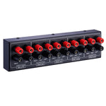 Distribuidor de Som Amplificador 1 Entrada e 4 Saídas, Fonte de Som para 4 Áreas, Painel de Distribuição de Sinal, Entrada de Áudio Única, 300W Por Canal, B030