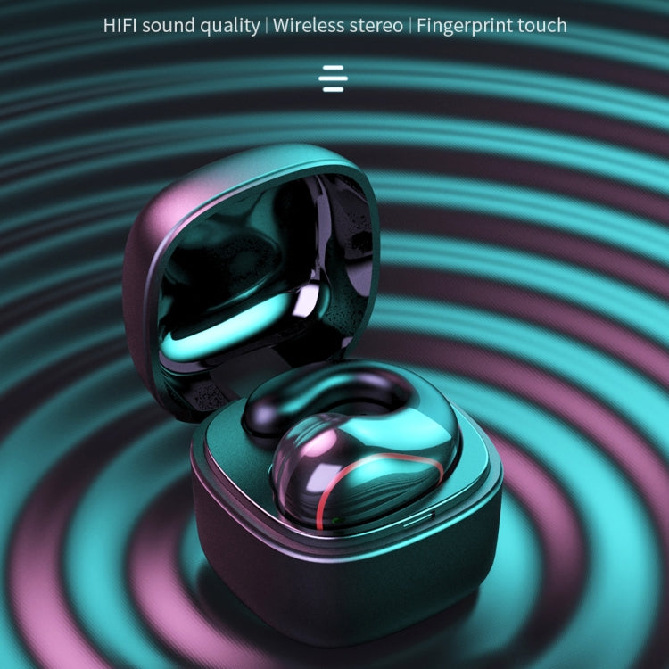 Auricular Bluetooth T25 over-ear 5.0, auricular invisível sem fios para um ouvido, chamadas em alta definição, autonomia muito longa, condução óssea