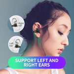 Auricular Bluetooth T25 over-ear 5.0, auricular invisível sem fios para um ouvido, chamadas em alta definição, autonomia muito longa, condução óssea