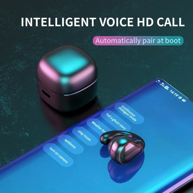Auricular Bluetooth T25 over-ear 5.0, auricular invisível sem fios para um ouvido, chamadas em alta definição, autonomia muito longa, condução óssea