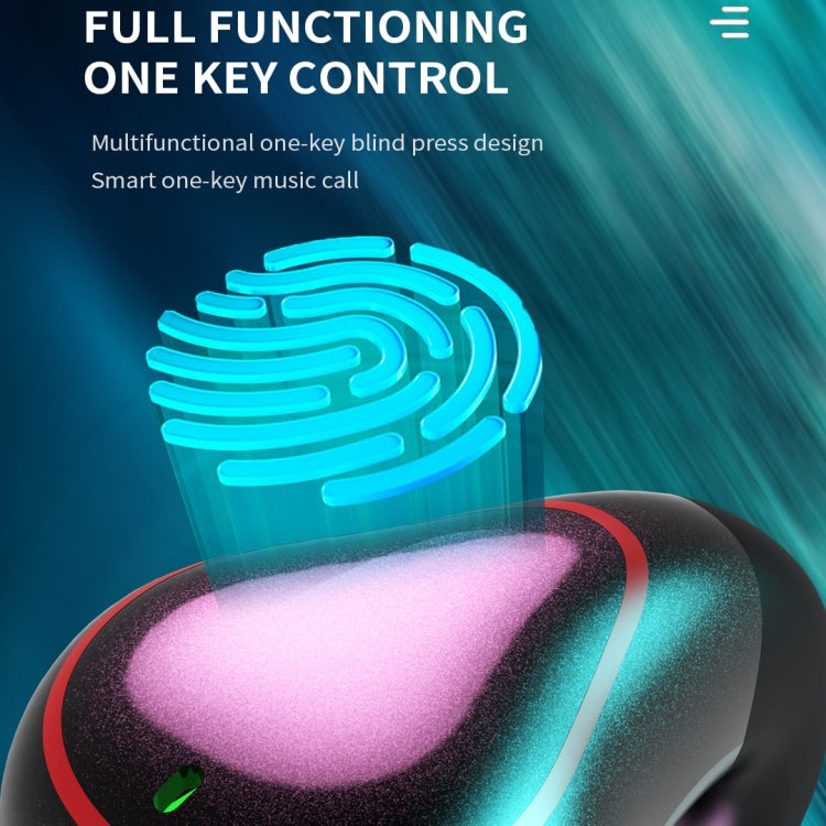 Auricular Bluetooth T25 over-ear 5.0, auricular invisível sem fios para um ouvido, chamadas em alta definição, autonomia muito longa, condução óssea