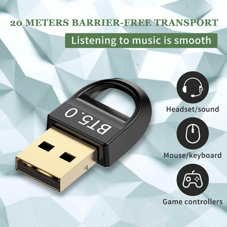 Adaptador Receptor USB Bluetooth V5.0, Bluetooth V5.0