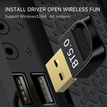 Adaptador Receptor USB Bluetooth V5.0, Bluetooth V5.0