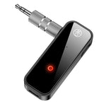C28 Receptor e Transmissor de Áudio Bluetooth 5.0 2 em 1 para Carro e Casa