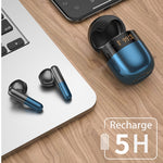 Auriculares Bluetooth TWS J28, sem fios, com ecrã digital LED, música HiFi, para desporto