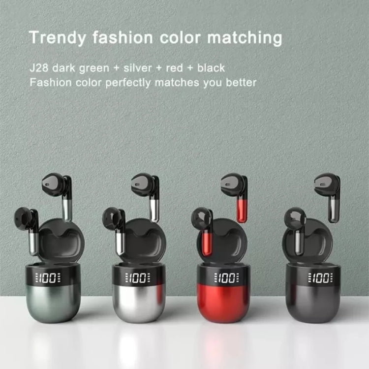 Auriculares Bluetooth TWS J28, sem fios, com ecrã digital LED, música HiFi, para desporto