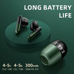 Auriculares Bluetooth TWS J28, sem fios, com ecrã digital LED, música HiFi, para desporto