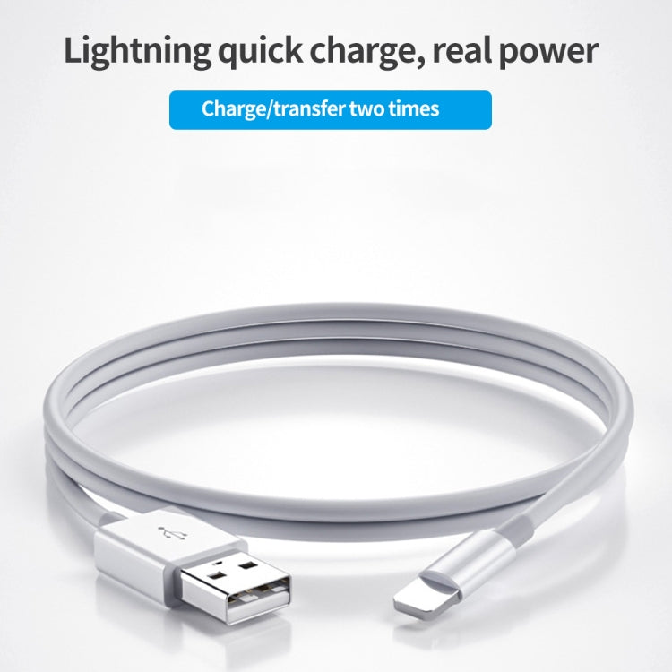 XJ-51 Cabo de Carregamento Rápido USB para 8 Pinos 3A para Série iPhone 12, Comprimento: 1m, 1m