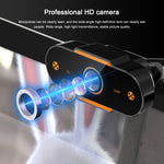 312 Câmara de Secretária USB 2.0 1080P HD com Microfone, Comprimento do Cabo: cerca de 1,3m, Regular, com Tripé, Anti-espionar
