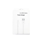 XJ-51 Cabo de Carregamento Rápido USB para 8 Pinos 3A para Série iPhone 12, Comprimento: 2m, 2m