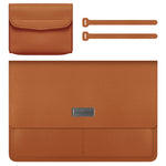 Bolsa fina de proteção impermeável em pele PU com padrão de lichia para portátil de 13-14 polegadas, para 13-14 polegadas