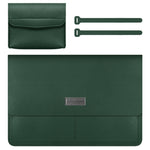 Bolsa fina de proteção impermeável em pele PU com padrão de lichia para portátil de 13-14 polegadas, para 13-14 polegadas
