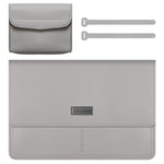 Bolsa fina de proteção impermeável em pele PU com padrão de lichia para portátil de 13-14 polegadas, para 13-14 polegadas