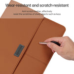 Bolsa fina de proteção impermeável em pele PU com padrão de lichia para portátil de 13-14 polegadas, para 13-14 polegadas