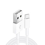 Carregador de Viagem Portátil USB Duplo + Cabo de Dados USB para Type-C de 1 Metro, Plugue EU
