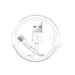 Carregador de Viagem Portátil USB Duplo + Cabo de Dados USB para Type-C de 1 Metro, Plugue EU
