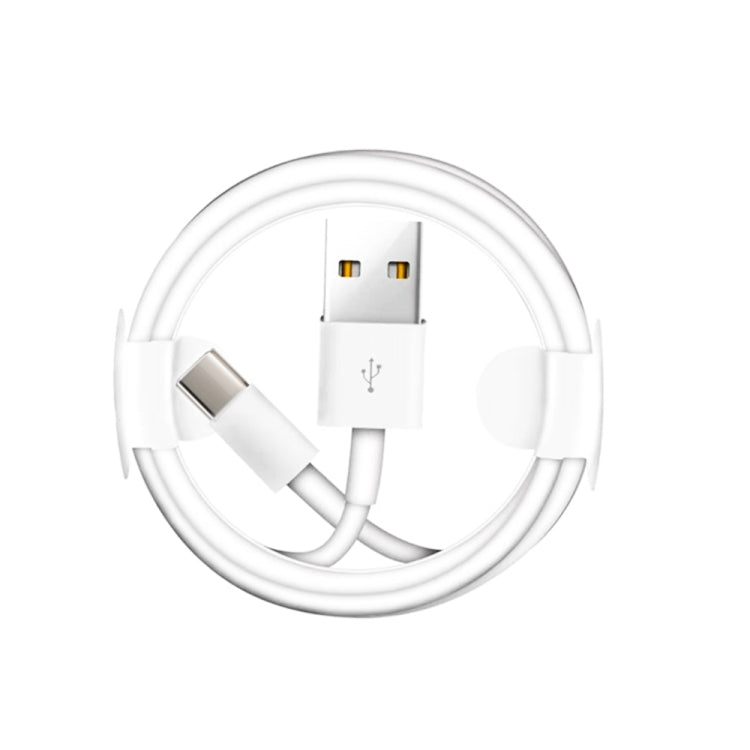 Carregador de Viagem Portátil USB Duplo + Cabo de Dados USB para Type-C de 1 Metro, Plugue EU
