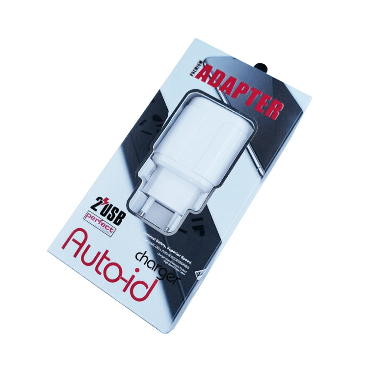 Carregador Portátil de Viagem USB Duplo + Cabo de Dados USB para 8 Pinos 1 Metro, Ficha EU