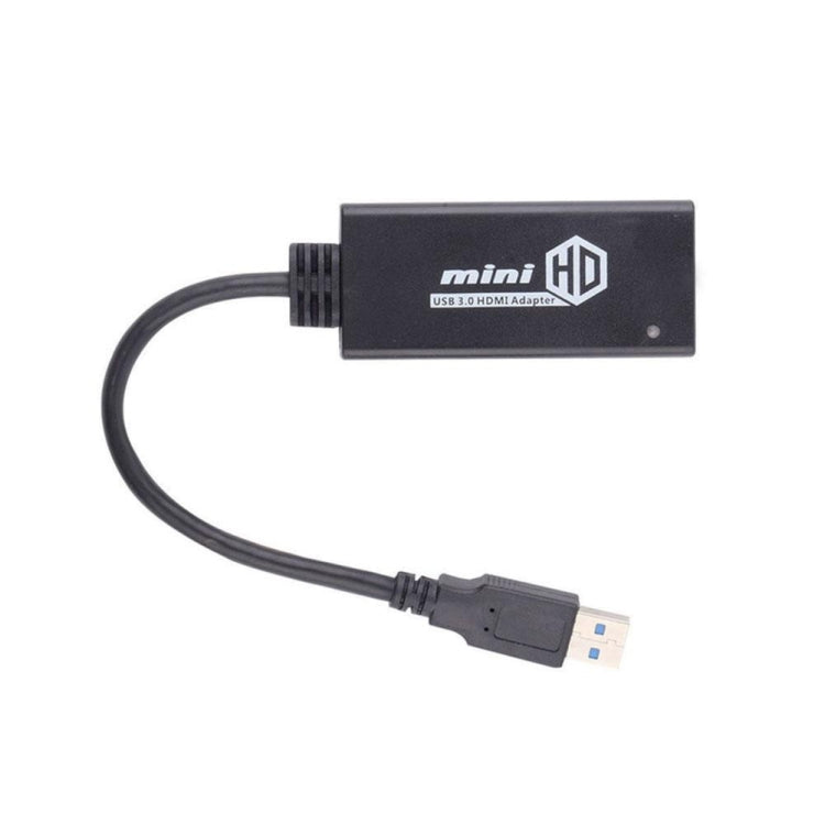 Cabo Adaptador Conversor USB 3.0 para HDMI HD com Áudio, Comprimento do Cabo: 20cm