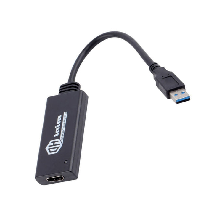 Cabo Adaptador Conversor USB 3.0 para HDMI HD com Áudio, Comprimento do Cabo: 20cm
