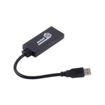 Cabo Adaptador Conversor USB 3.0 para HDMI HD com Áudio, Comprimento do Cabo: 20cm