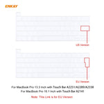 Película Protetora de Teclado TPU Macia ENKAY para MacBook Pro 16 polegadas A2141 / Pro 13,3 polegadas A2289 & A2251 & A2338 (2020), Versão EU, Versão EU