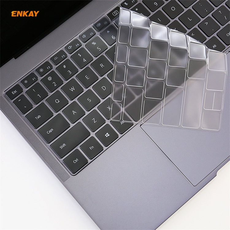 ENKAY Filme Protetor Ultraleve e Macio de Teclado TPU, Versão EUA, Para Huawei MateBook 14 polegadas, Para Honor MagicBook 14 / 15, Para Huawei MateBook D 14 polegadas / D 15,6 polegadas, Para Honor MagicBook Pro, Para Huawei MateBook X Pro (2019 / 2020)