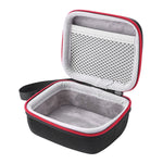 Mala de Transporte Protetora Rígida EVA JD-275178 para JBL GO / JBL GO 2, Mala de Armazenamento Preta + Vermelha