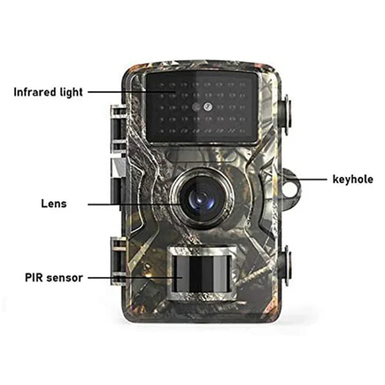 Câmara de Caça DL001 12MP 1080P 26 LEDs Visão Noturna 940nm, DL001