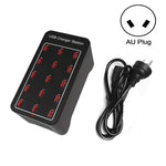 XLD-A7 Estação de carregamento rápido inteligente 100W com 15 portas USB, AC 100-240V, ficha EU, ficha US, ficha AU, ficha UK
