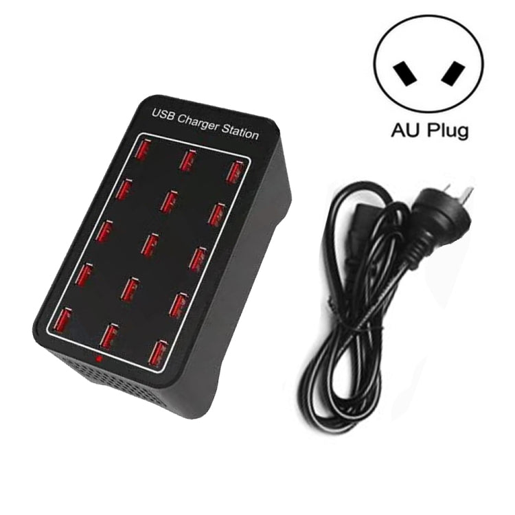 XLD-A7 Estação de carregamento rápido inteligente 100W com 15 portas USB, AC 100-240V, ficha EU, ficha US, ficha AU, ficha UK