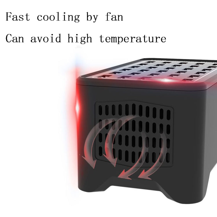 Estação de carregamento rápido inteligente 100W com 20 portas USB, AC 100-240V, ficha EU, ficha US, ficha AU, ficha UK