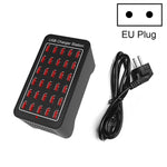 XLD-A7 Estação de carregamento rápido inteligente 150W com 30 portas USB, AC 110-240V, ficha EU, ficha US, ficha AU, ficha UK