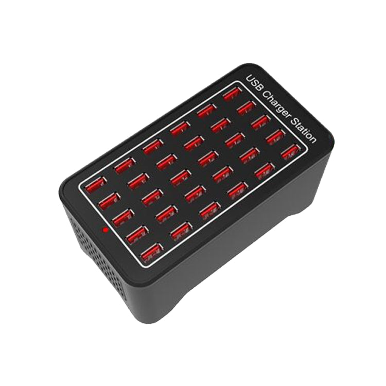 XLD-A7 Estação de carregamento rápido inteligente 150W com 30 portas USB, AC 110-240V, ficha EU, ficha US, ficha AU, ficha UK