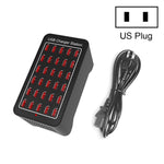 XLD-A7 Estação de carregamento rápido inteligente 150W com 30 portas USB, AC 110-240V, ficha EU, ficha US, ficha AU, ficha UK