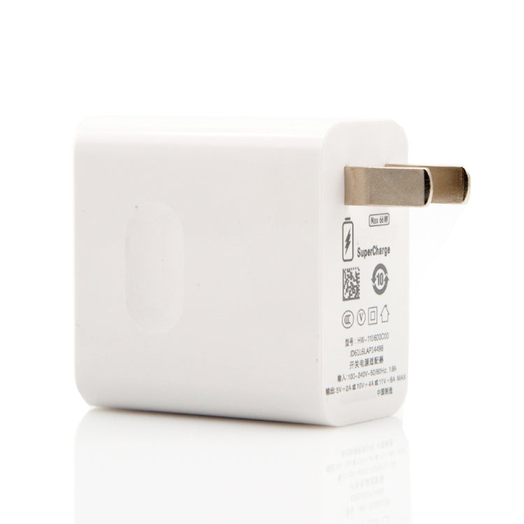 Carregador de Viagem USB de Carga Rápida 66W 6A, Ficha EUA, Ficha EUA