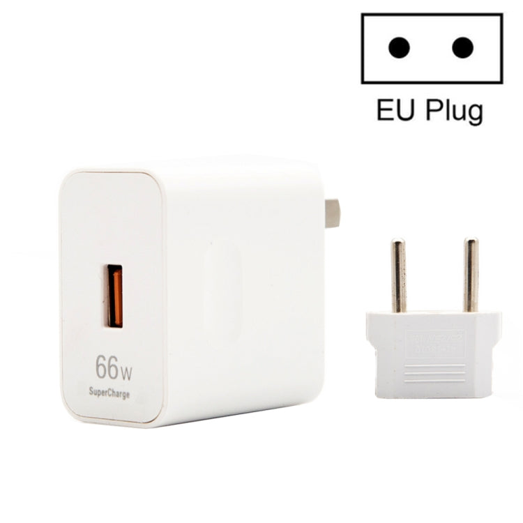 Carregador de Viagem USB de Carga Rápida HW-66W 6A com Adaptador de Ficha para UE, Com Ficha UE