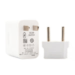 Carregador de Viagem USB de Carga Rápida HW-66W 6A com Adaptador de Ficha para UE, Com Ficha UE