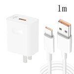 Carregador de Viagem USB de Carga Rápida HW-66W 66W + Cabo de Dados USB para Type-C de Carga Flash, Plugue US, Plugue US(1m), Plugue US(1.5m), Plugue US(2m)
